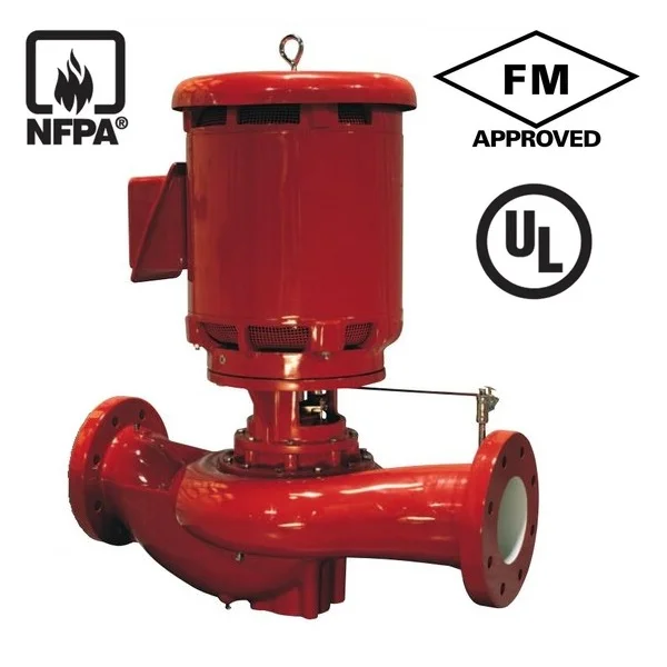 Bomba de incendios Vertical en Linea NFPA20 - UL Listed - Zensitec
