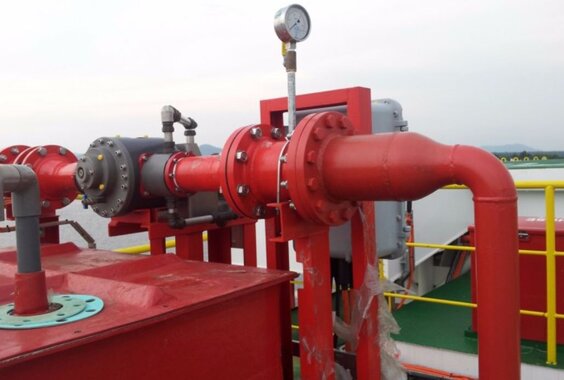 Proporcionador de Espuma de motor hidráulico en Muelle petrolero - Zensitec