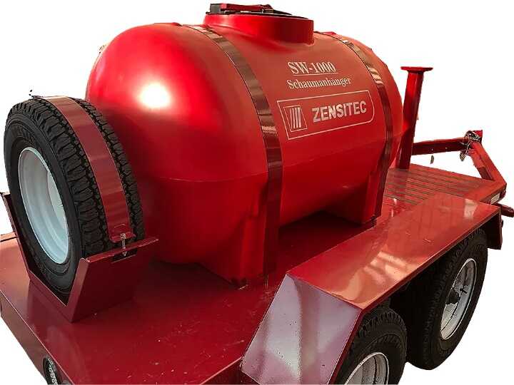 Tanque de 1000 L de espuma montado en el carro de combate contra incendios - Zensitec